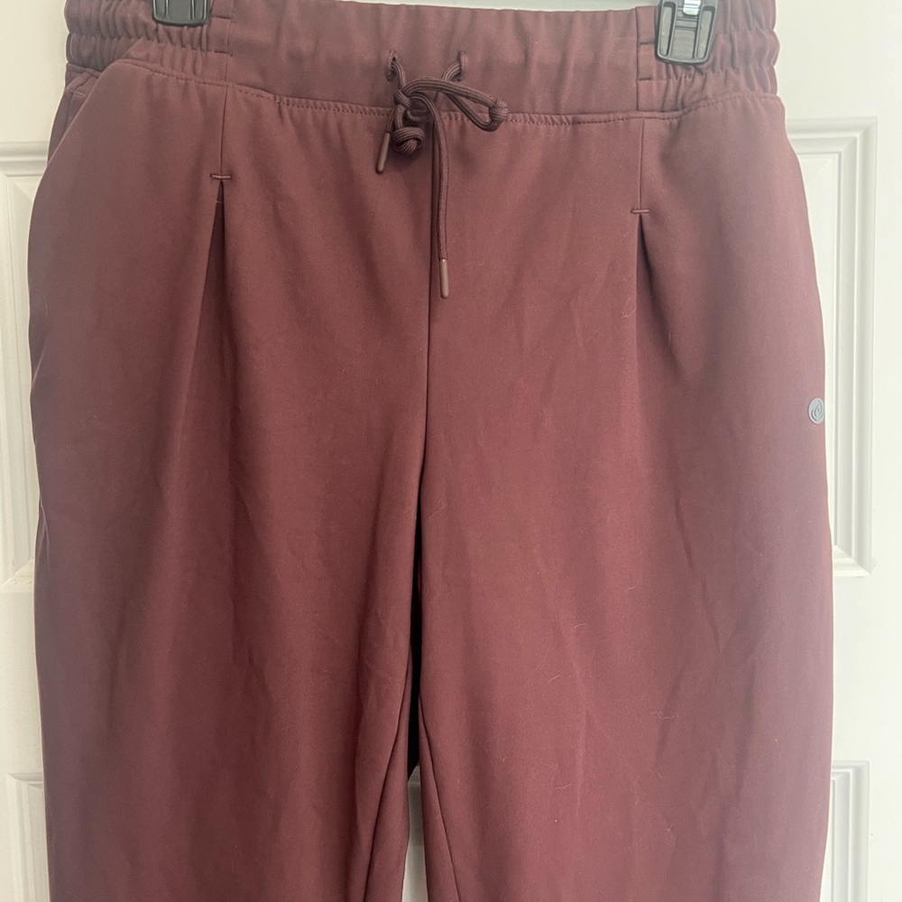 Apana Women's Ankle Pants in Burgundy